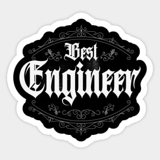 Best Engineer Classic Sticker